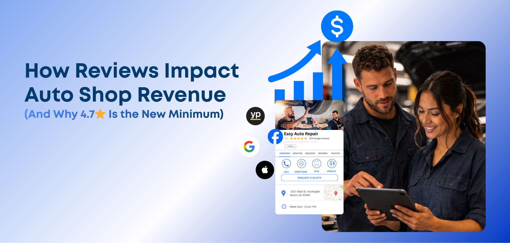 How Reviews Impact Auto Shop Revenue (And Why 4.7⭐ Is the New Minimum)